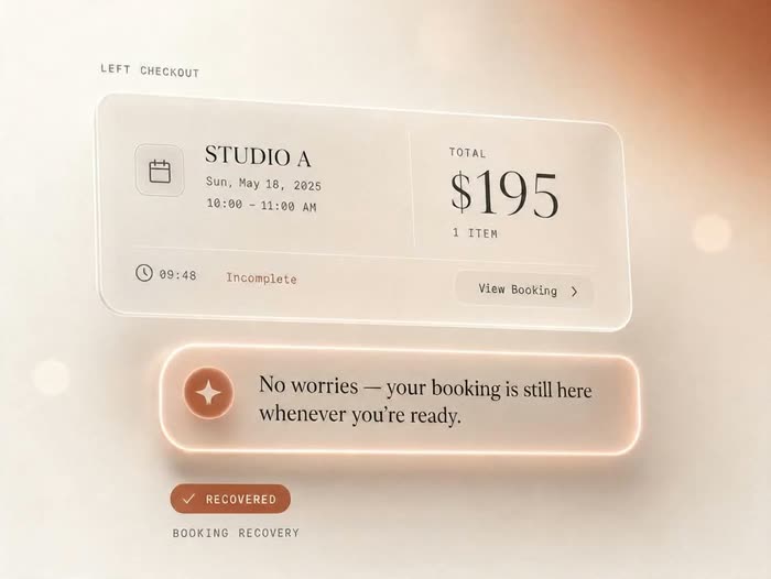 An abandoned booking recovered by a follow-up text message